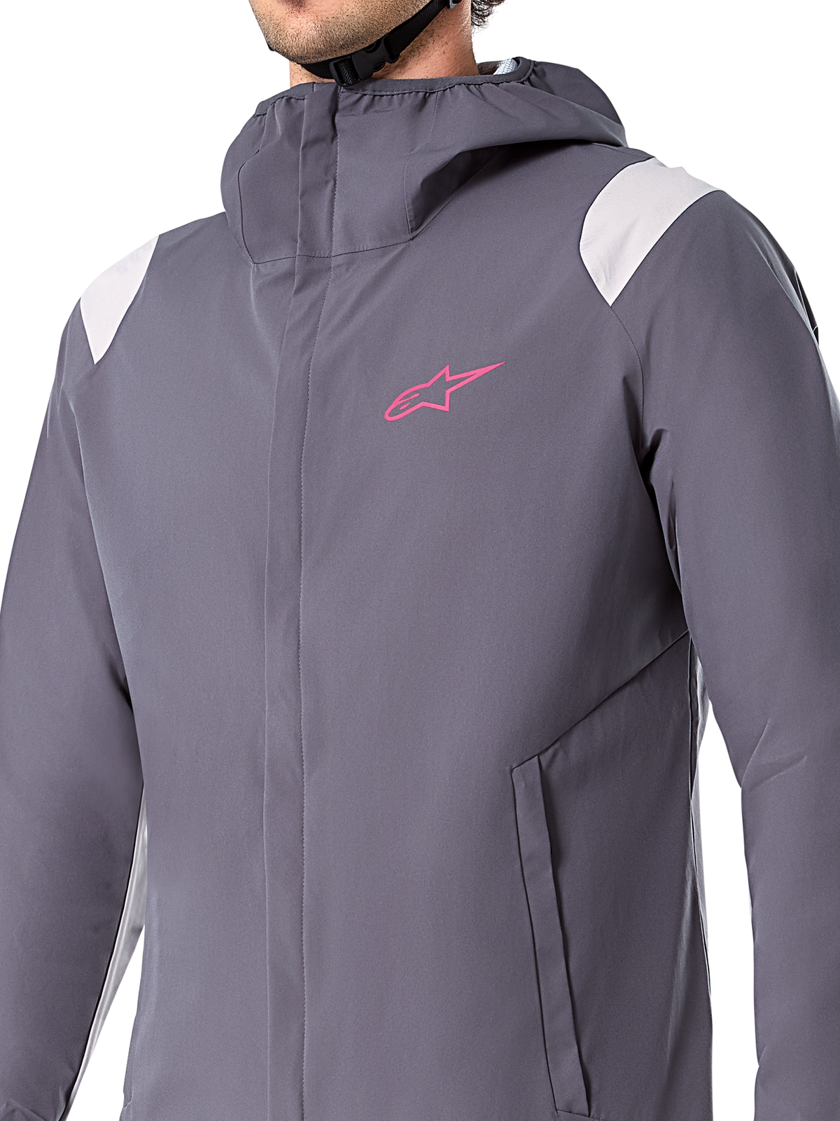 Alpinestars A-Dura Rain Jacket, casaco impermeável para BTT, cinzento Dark Titanium, design com capuz, mangas compridas, proteção de alta performance contra as intempéries para ciclismo fora de estrada