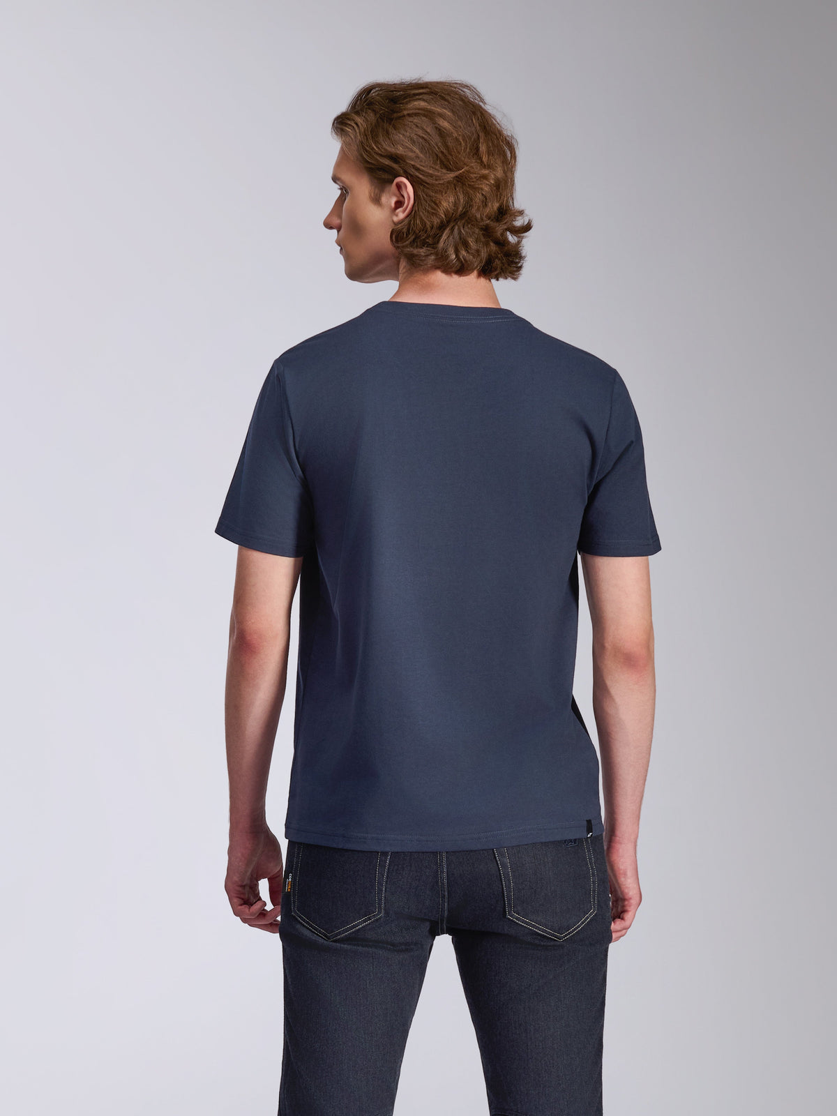 Alpinestars Ageless 2.0 CSF Tee, t-shirt de manga curta, azul-marinho, vista traseira, design liso, streetwear casual de desportos motorizados