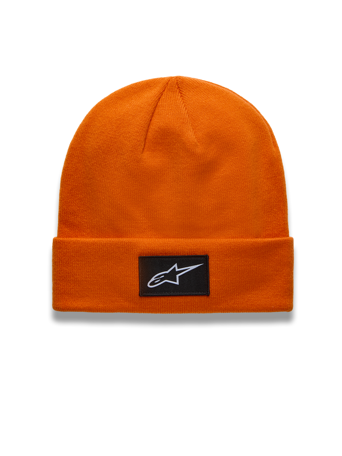 Alpinestars Augment Cuff Gorro, gorro em malha de ponto jersey, laranja, com logótipo Astars preto tecido na bainha.