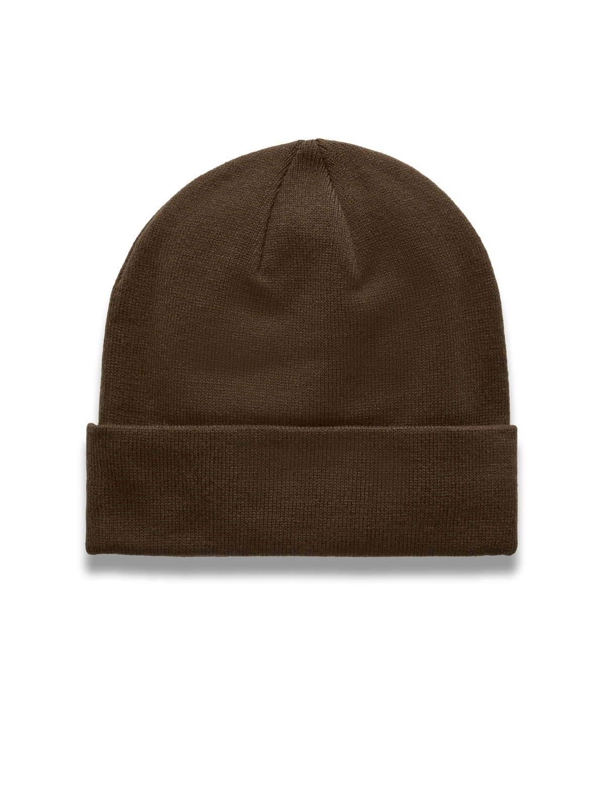 Alpinestars Augment Cuff Gorro, gorro castanho em malha ponto jersey com ajuste profundo e dobra, sportswear casual.