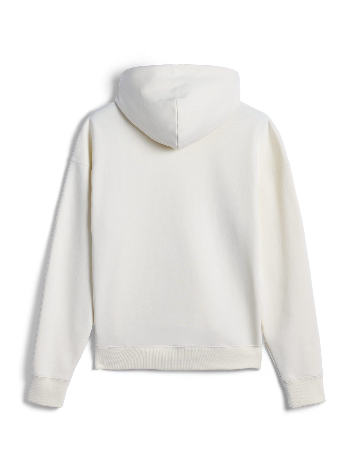 Alpinestars Essentials Ageless Hoodie, vista traseira de camisola com capuz casual off-white, corte descontraído com punhos e bainha canelados, estética minimalista e simples para o conforto do dia a dia