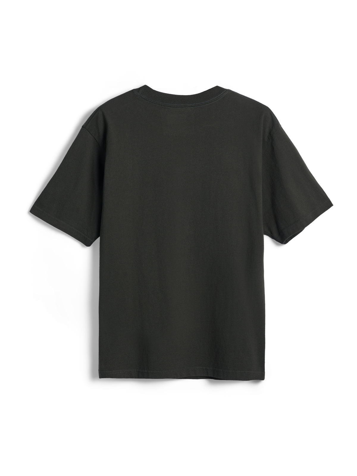 Alpinestars Essentials Ageless SS Tee, t-shirt de manga curta, Off Black, vista traseira, design simples com textura de lavagem de pedra, corte relaxado, streetwear casual inspirado no desporto motorizado