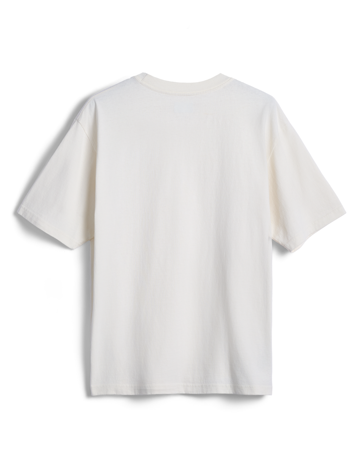 Alpinestars Essentials Ageless SS Tee, t-shirt de manga curta, off-white, vista traseira simples, corte relaxado, roupa desportiva casual