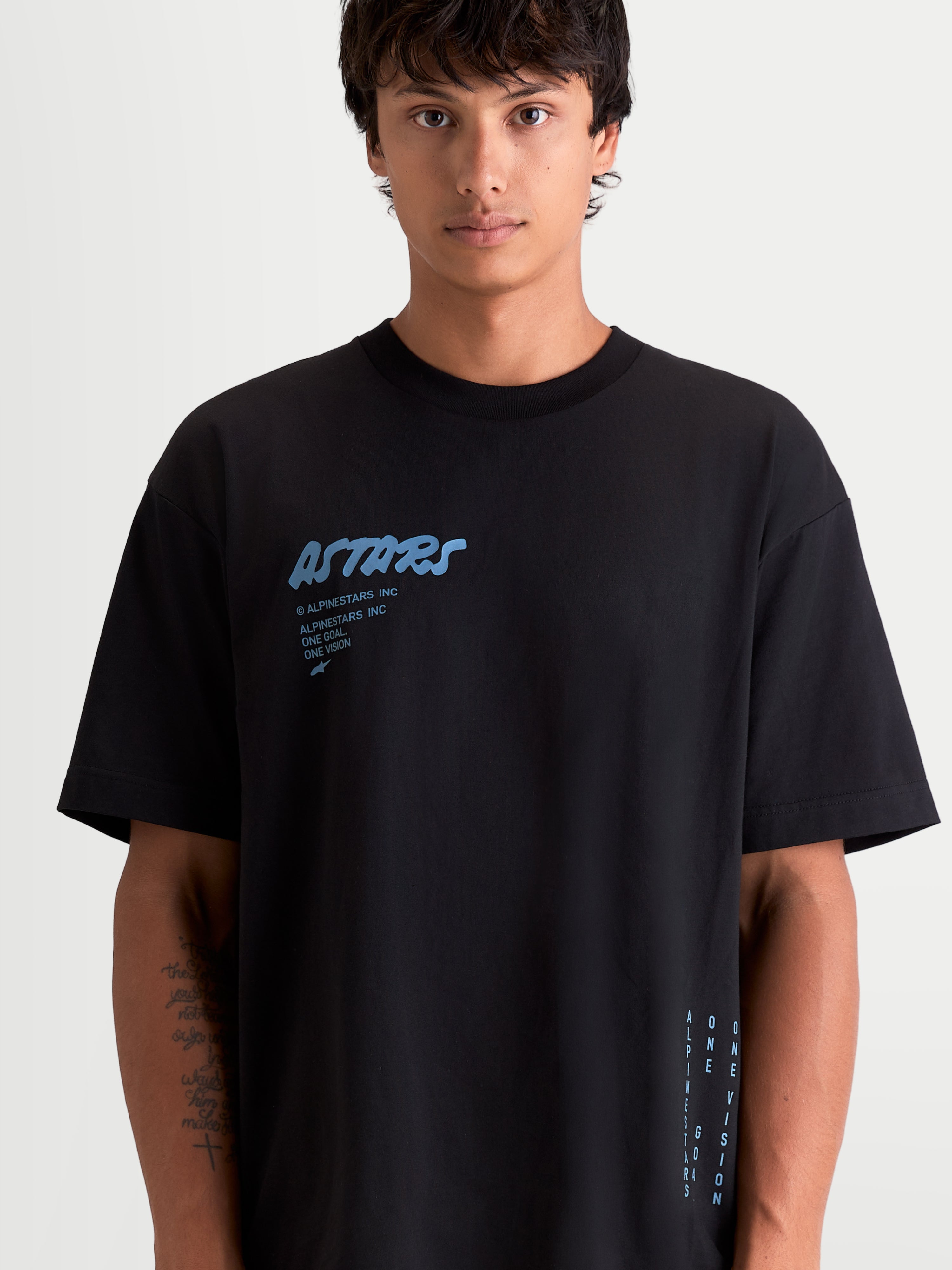 Chalk Oversized CSF - T-shirt Casual Preta | Alpinestars®