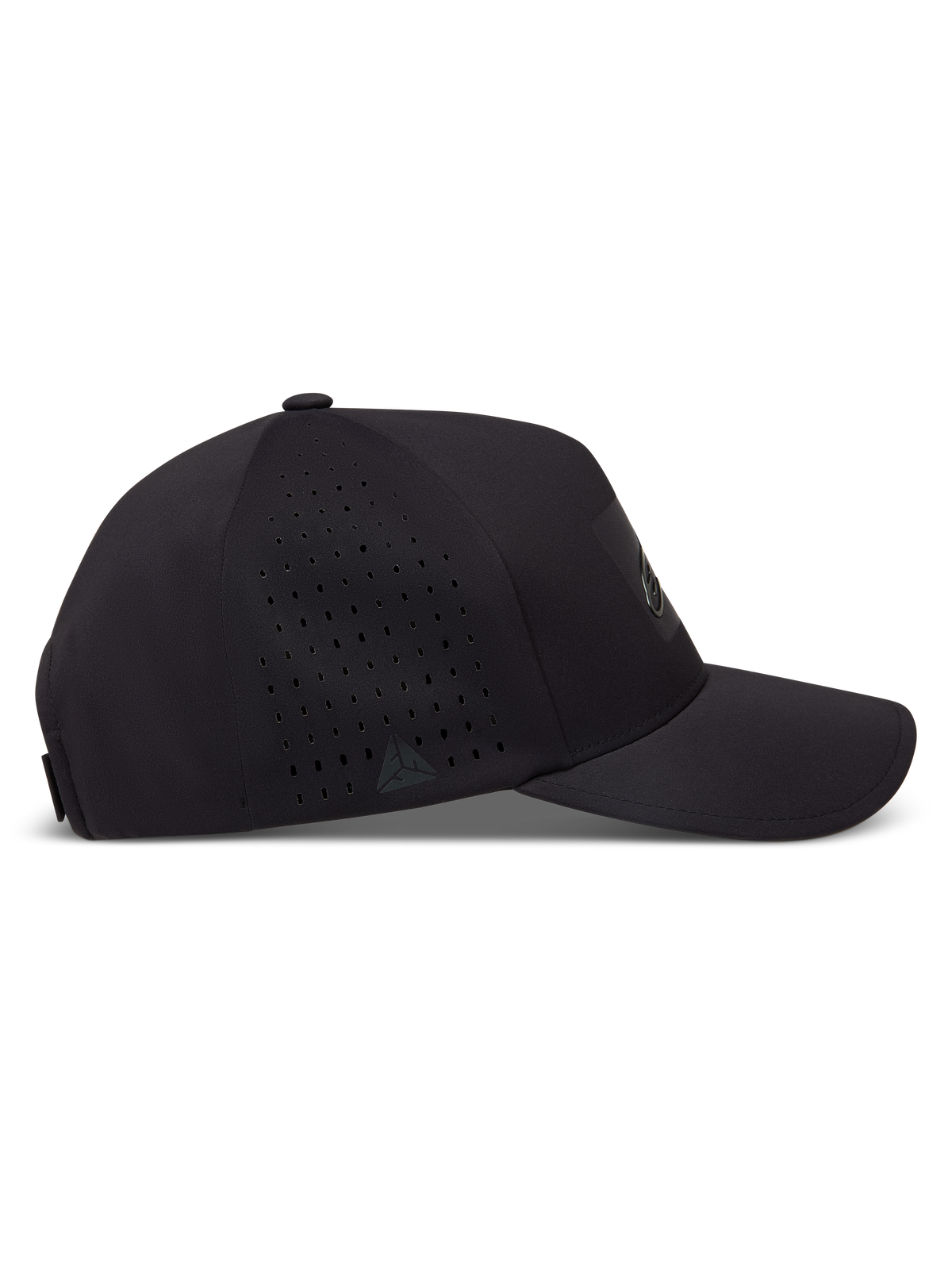 Alpinestars Algo Perf Adjustable Chapéu, boné de sportswear preto em tecido técnico com perfuração lateral e aba curva.