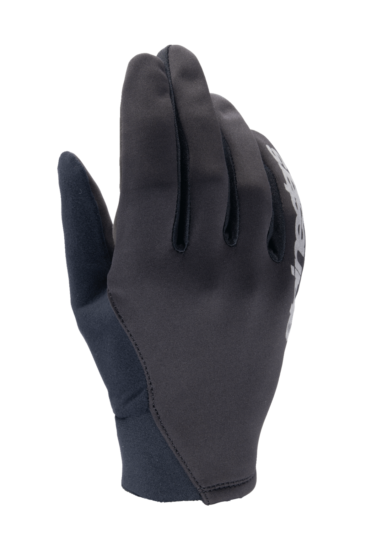 Alpinestars A-Dura Thermal Gloves, luvas de BTT pretas, construção em tecido flexível com pormenor de logótipo branco, punho em neoprene, concebidas para proteção contra o vento e o frio