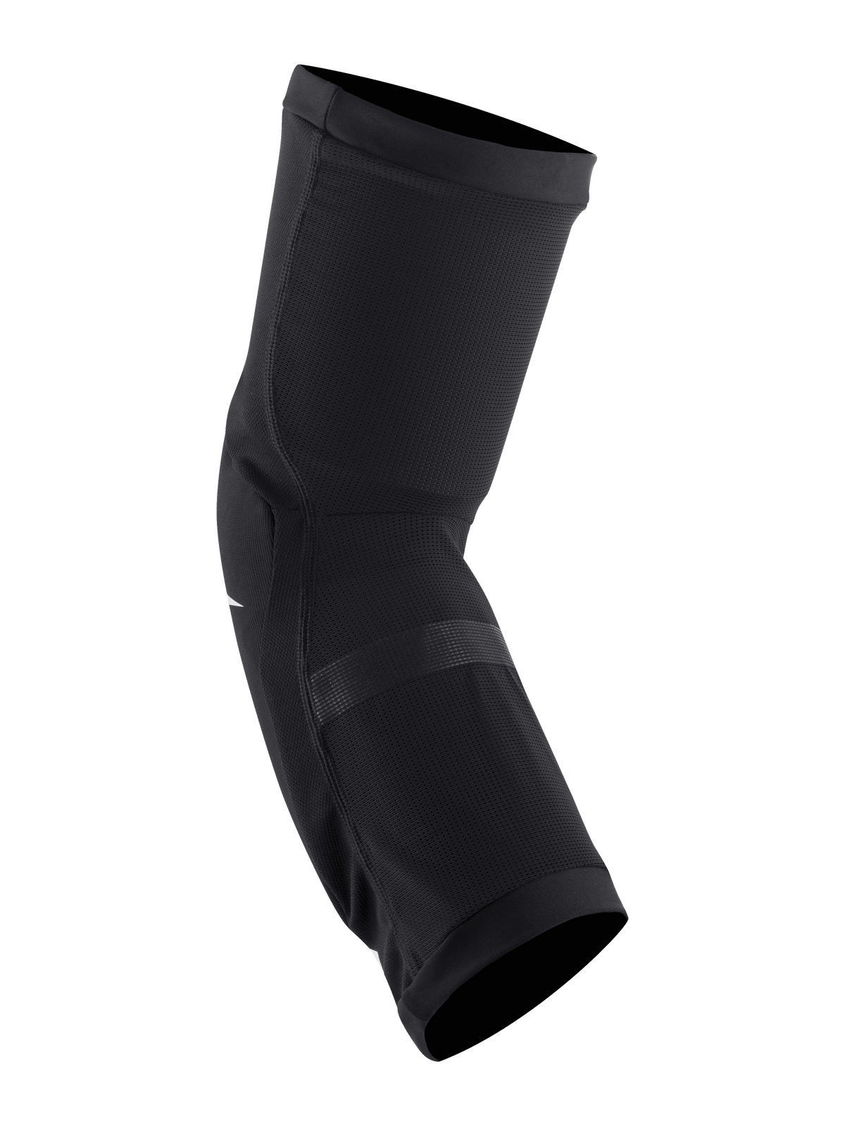 Joelheiras Alpinestars Paragon Plus, pretas e brancas, proteção de joelho slip-on para BTT, construção em malha elástica respirável, ajuste contornado com punhos elásticos para ciclismo fora de estrada