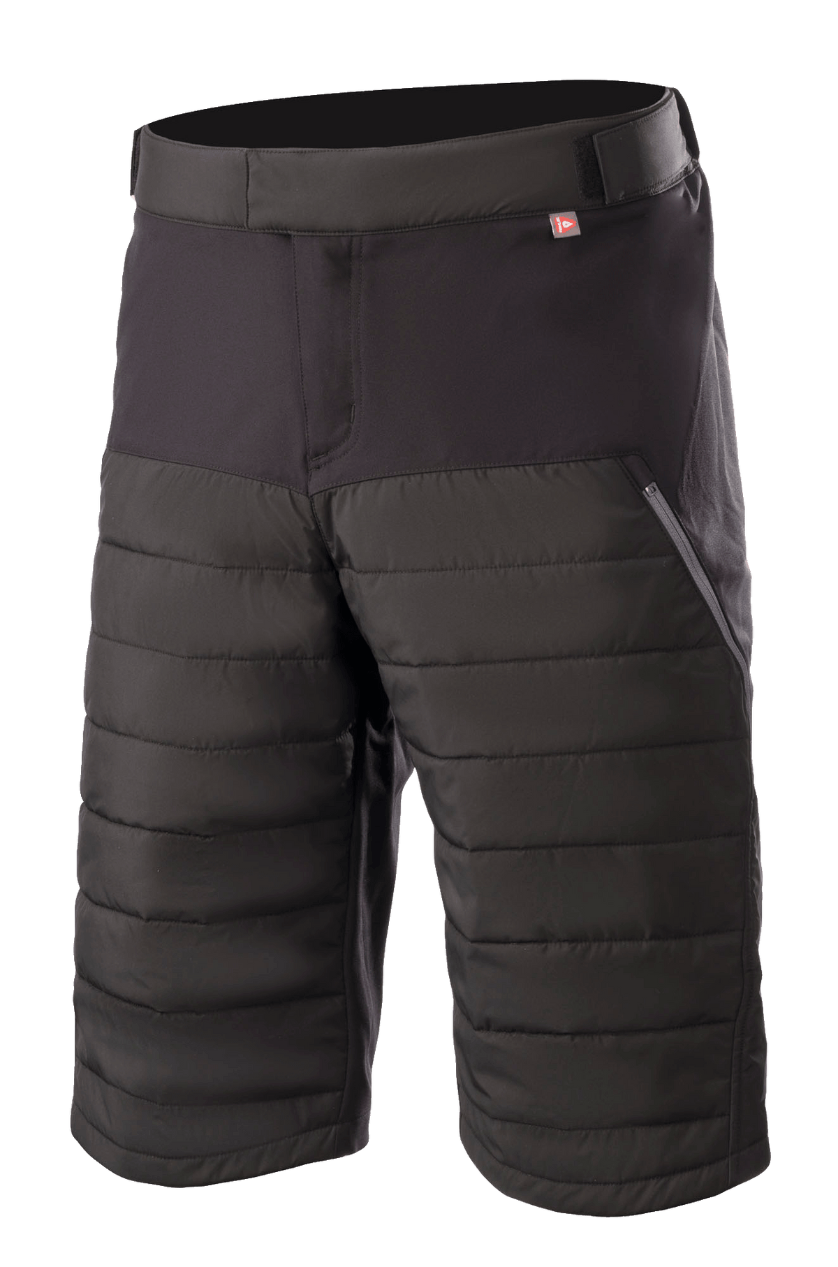 Alpinestars Denali 2 Shorts, calções de ciclismo de montanha, cor Preto Grisaille, com painéis de isolamento Primaloft acolchoados, bolso lateral com fecho de correr, cintura ajustável e têxtil durável pelo joelho para BTT