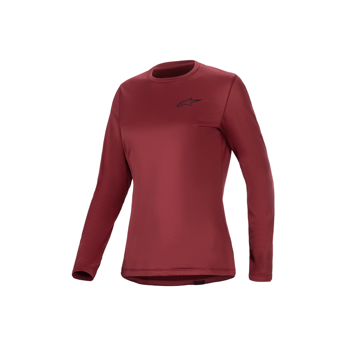 Alpinestars Camisola Térmica Stella A-Dura, camisola de manga comprida para ciclismo de montanha para mulher, cor borda, interior em fleece isolante e cauda alongada