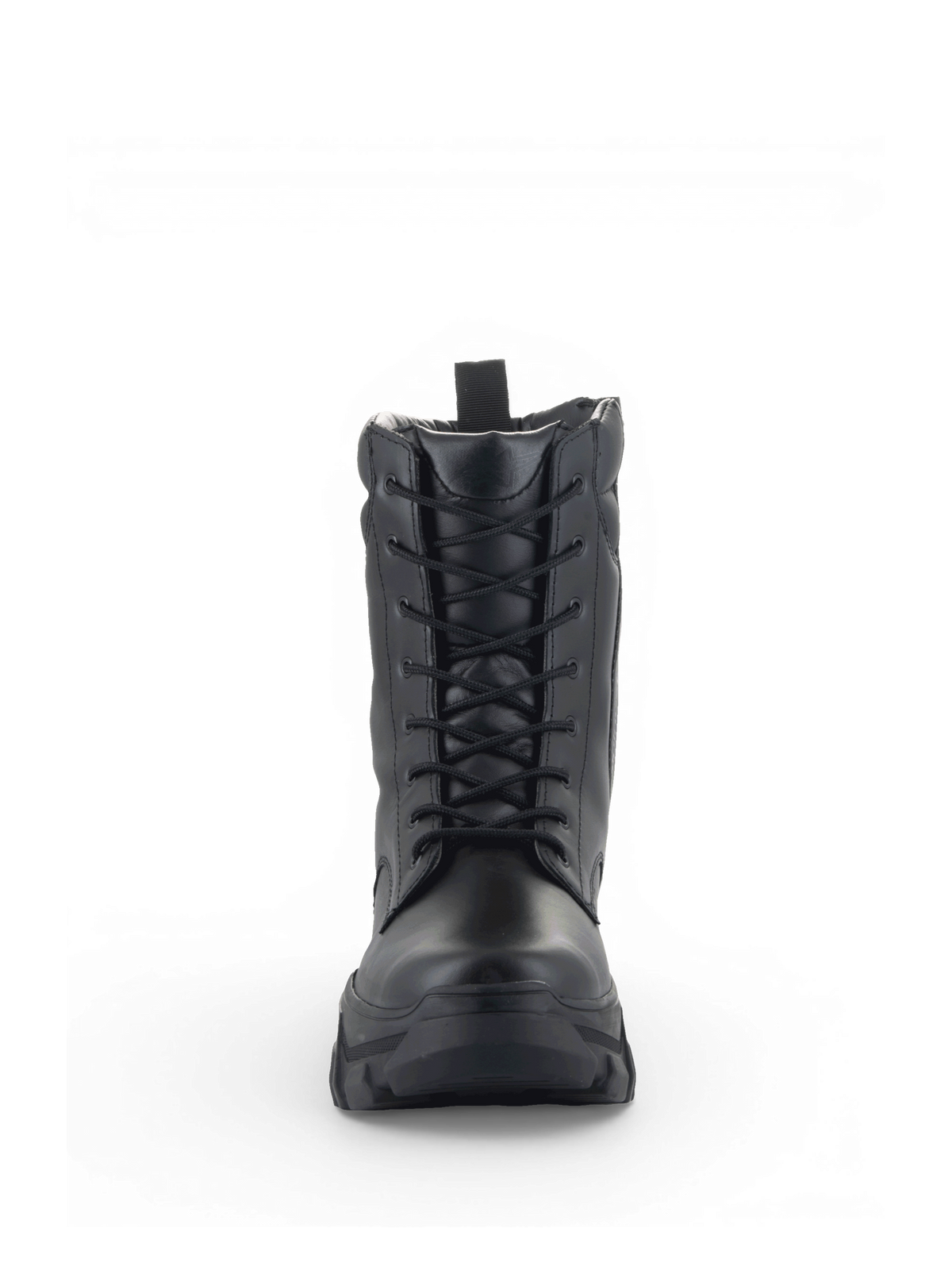 Alpinestars Botas Ava, botas de moto urbanas para mulher, pretas, em couro com atacadores frontais e sola elevada robusta.