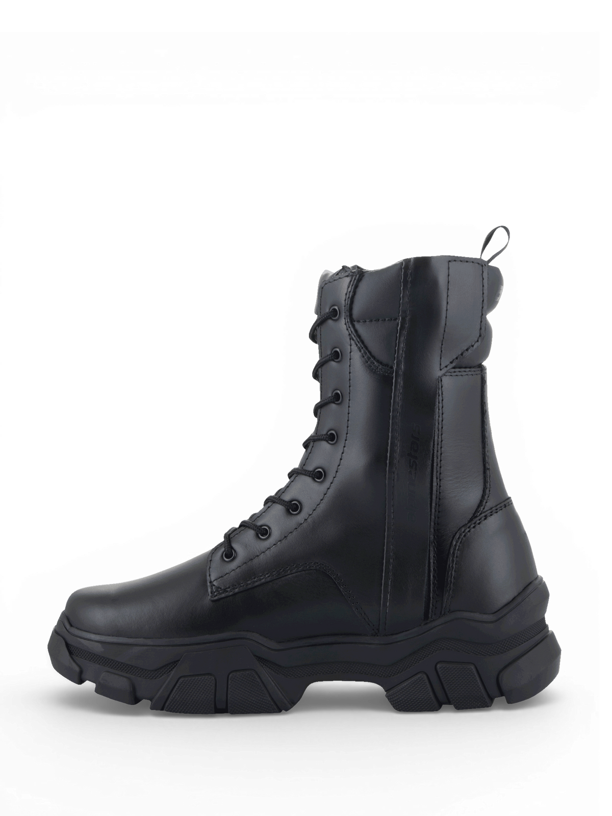 Botas Alpinestars Ava para mulher, botas de moto urbanas em couro preto com sola de borracha elevada e robusta.
