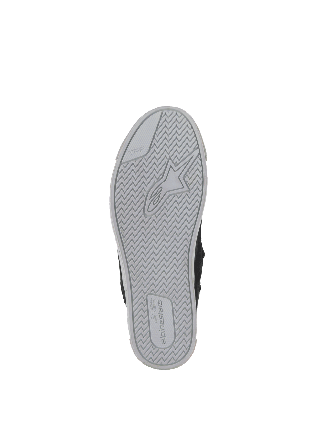 Alpinestars Sapatos Stated, sola de borracha vulcanizada cinzenta com suporte TPF para condução urbana, logótipo Astars.