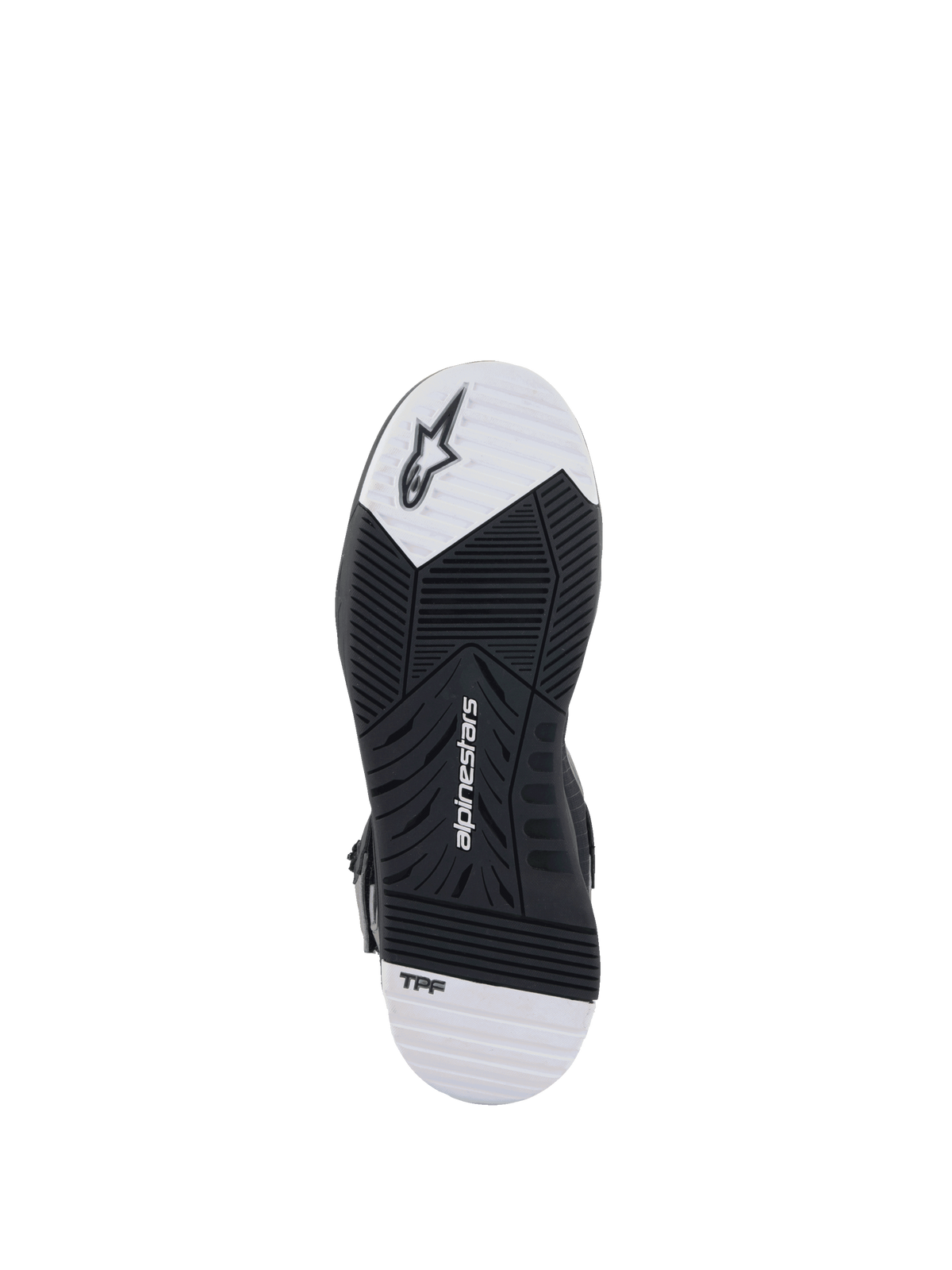 Sapatos Speedflight Street Alpinestars, sola de sapatos de moto para homem, preta e branca, tecnologia TPF.