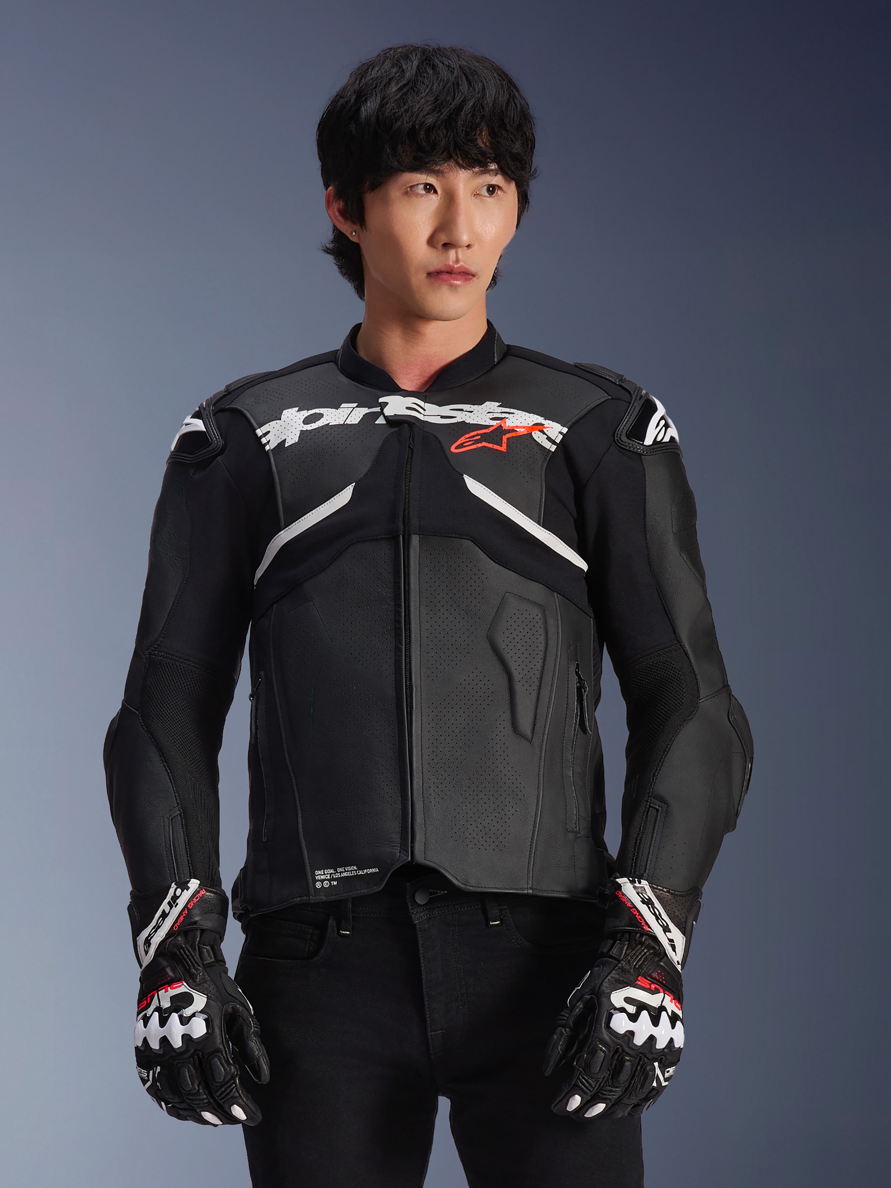 Jaqueta De Couro Atem V5 - Casaco Motociclismo Preto | Alpinestars®