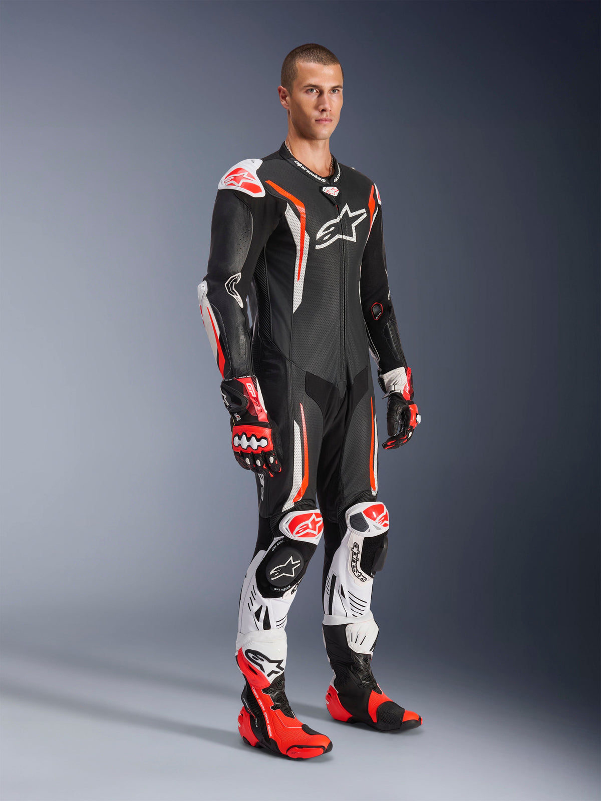 Macacão De Couro GP Tech V5 1 Peça