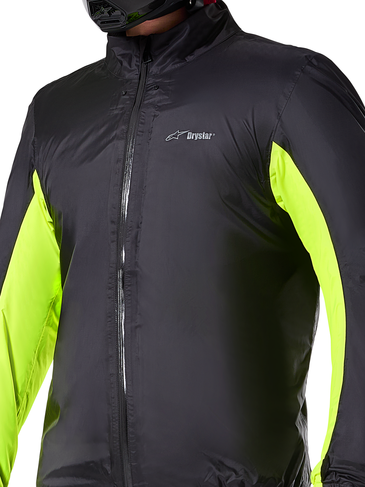 Alpinestars Bogotá Pro Drystar® Jacket Liner, Black and Yellow Fluo waterproof adventure motorcycle layer for men.