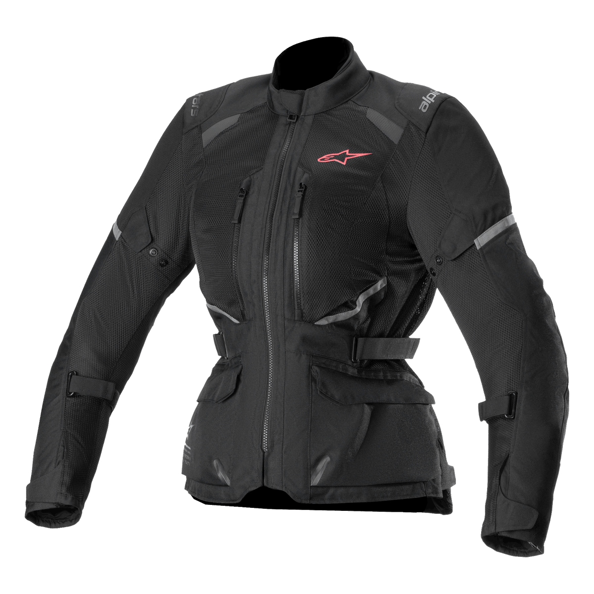 Alpinestars Stella Andes Air Drystar, blusão de moto touring para mulher, preto, com ventilação em malha extensiva e certificado CE