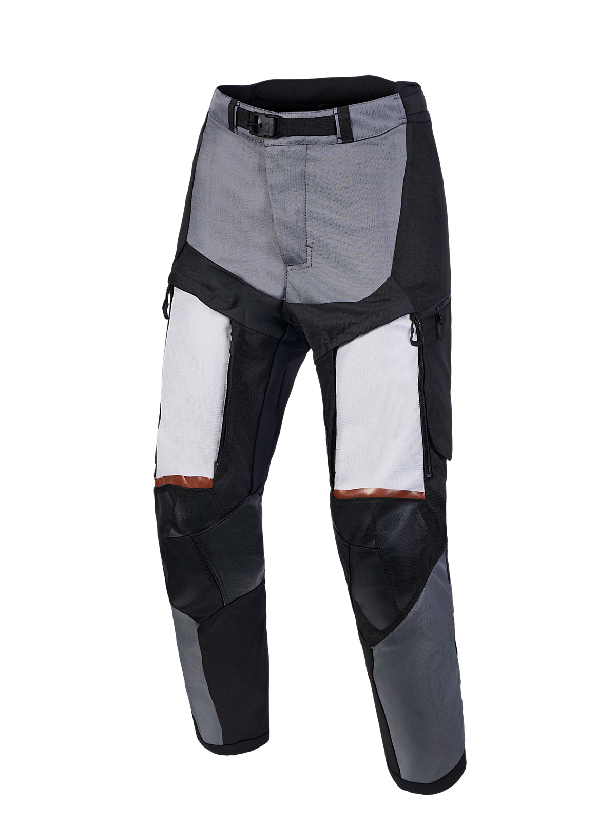 Alpinestars Harok V2 Drystar, calças de moto touring para aventura, cinzento-escuro e cinzento-gelo com preto, construção em tecido impermeável, proteção de joelhos CE Nucleon Flex Pro