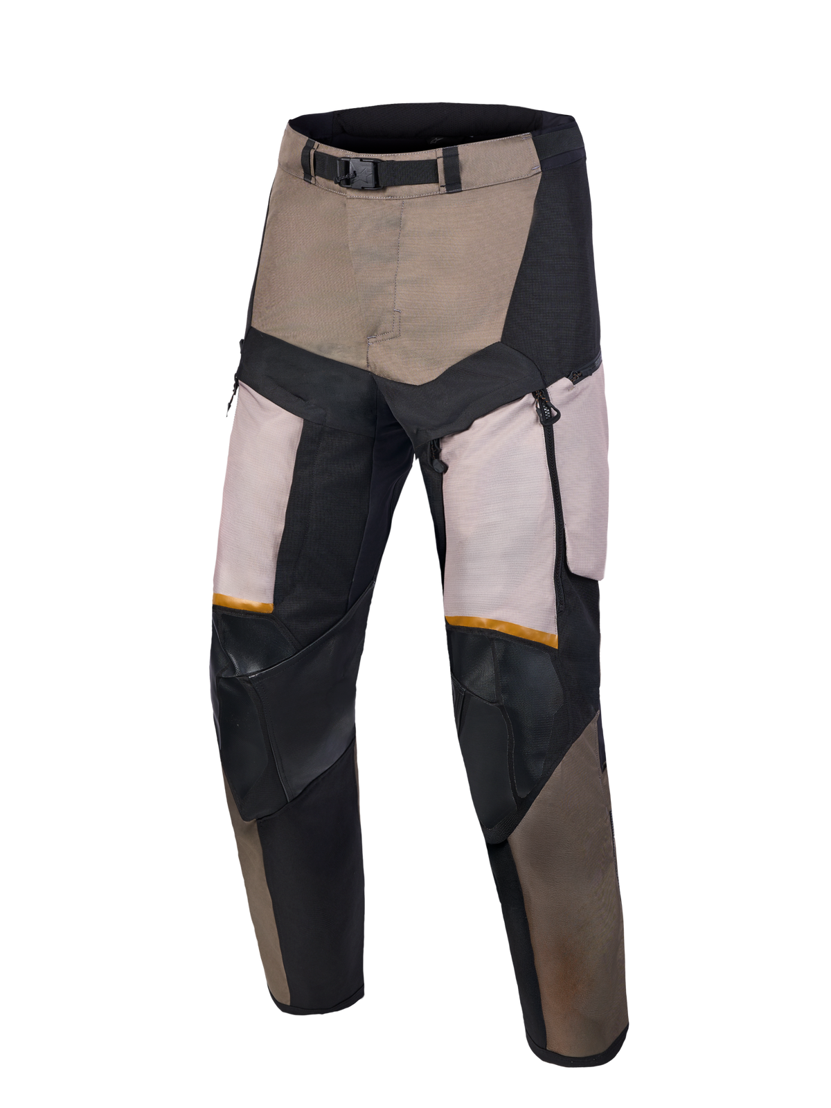 Alpinestars Harok V2 Drystar, calças de moto para turismo todo-o-terreno, cinzentas, castanhas e pretas, impermeáveis, certificadas CE