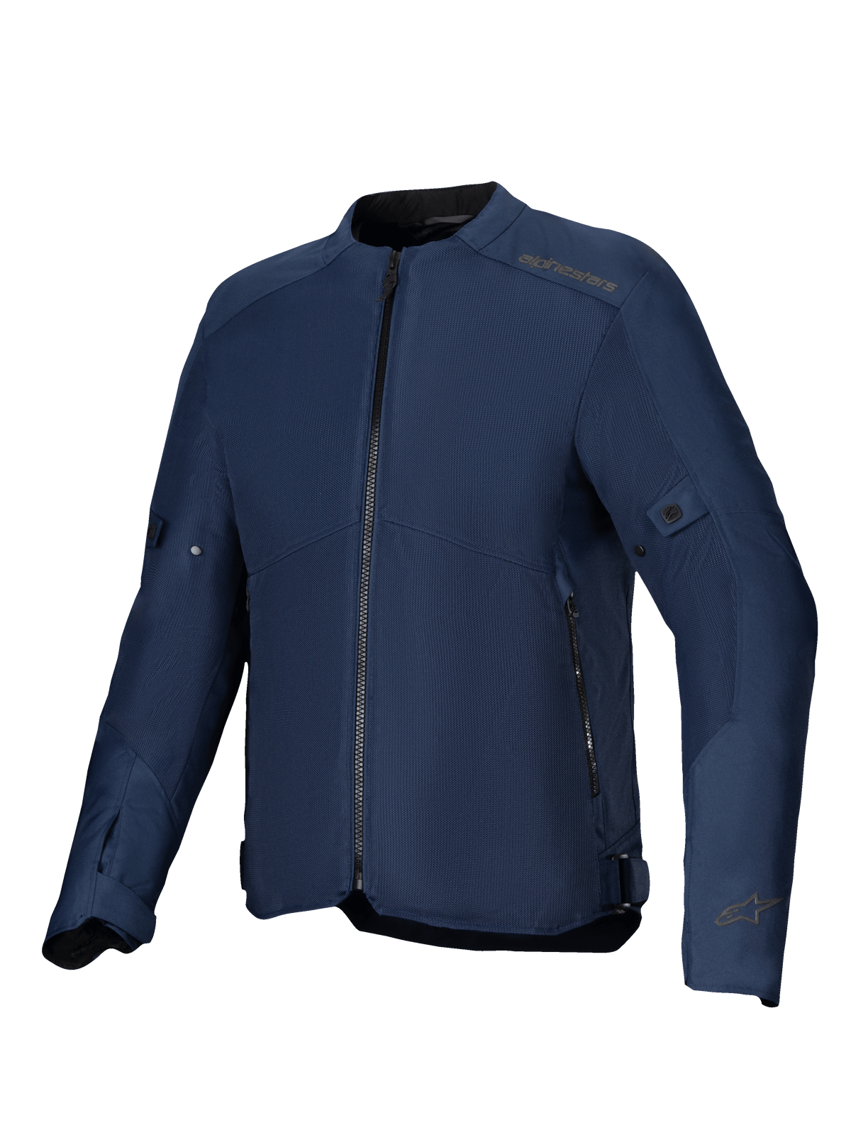 Alpinestars Jaqueta C-1 Air, casaco de moto urbano para homem, azul, com painéis de malha técnica ventilada e certificação CE.