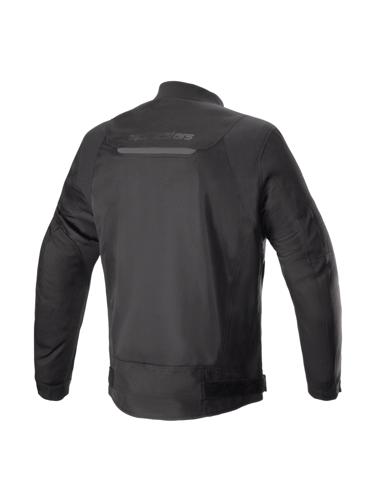 Alpinestars Luc V2 Air, casaco de moto urbano para homem, preto, vista traseira com painéis de malha têxtil e design preparado para Tech-Air