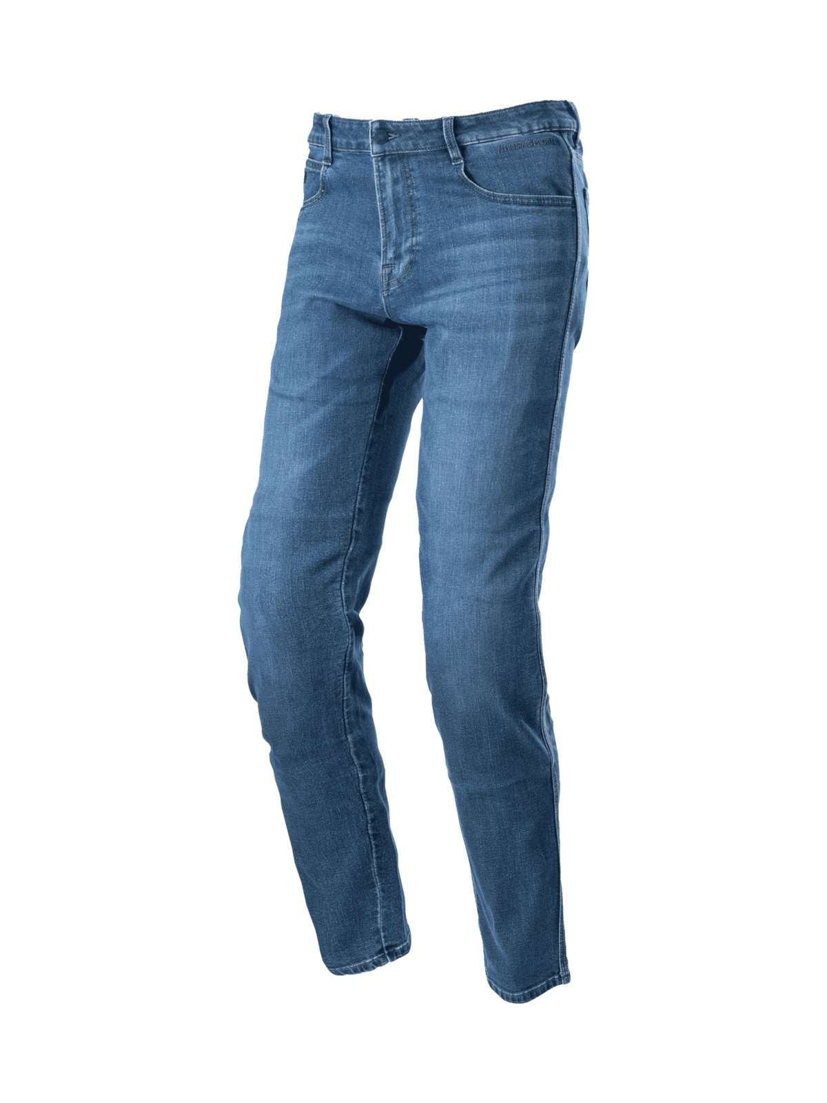 Alpinestars calças de ganga Radon Standard, calças de moto urbanas para homem, azul, com joelheiras certificadas CE