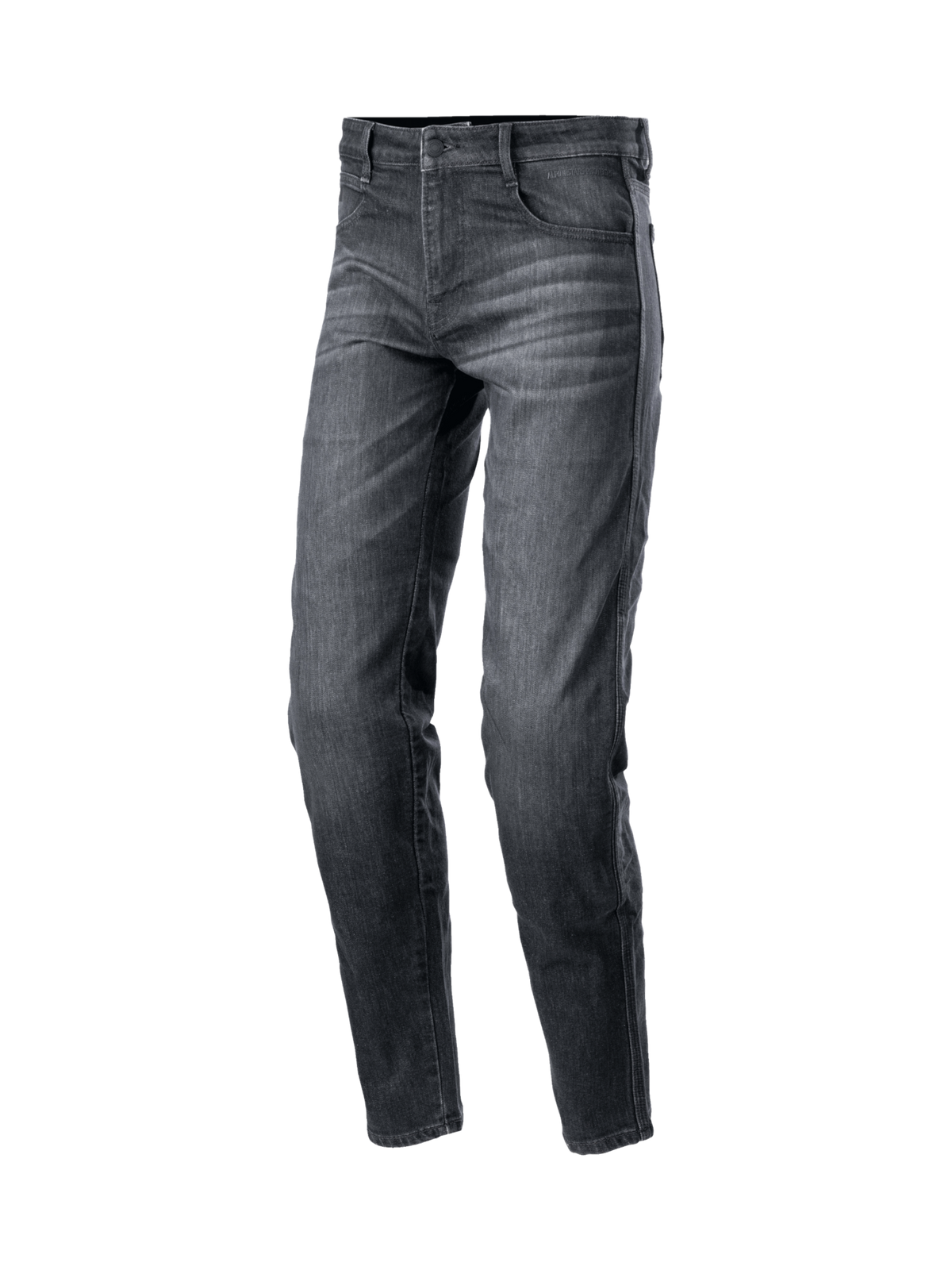 Alpinestars Calças de Ganga Sektor Standard Fit, calças de moto para homem, preto lavado, reforço aramídico e proteção Nucleon Plus, para condução urbana