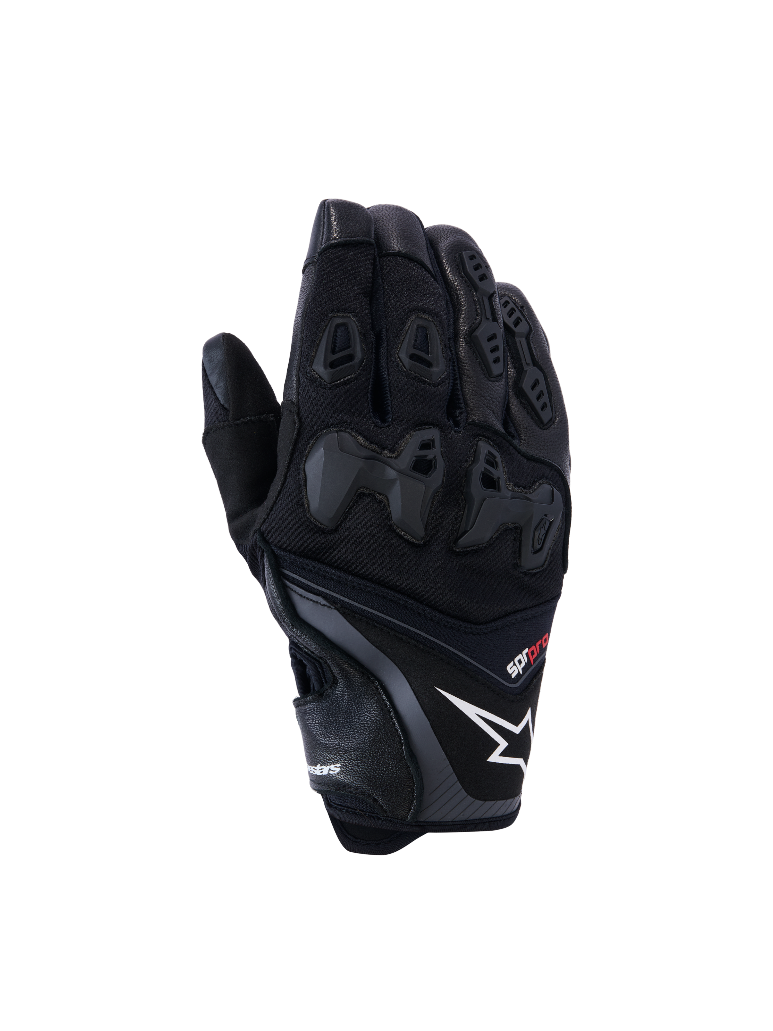SP-R Pro - Black Motorcycle Luvas | Alpinestars®