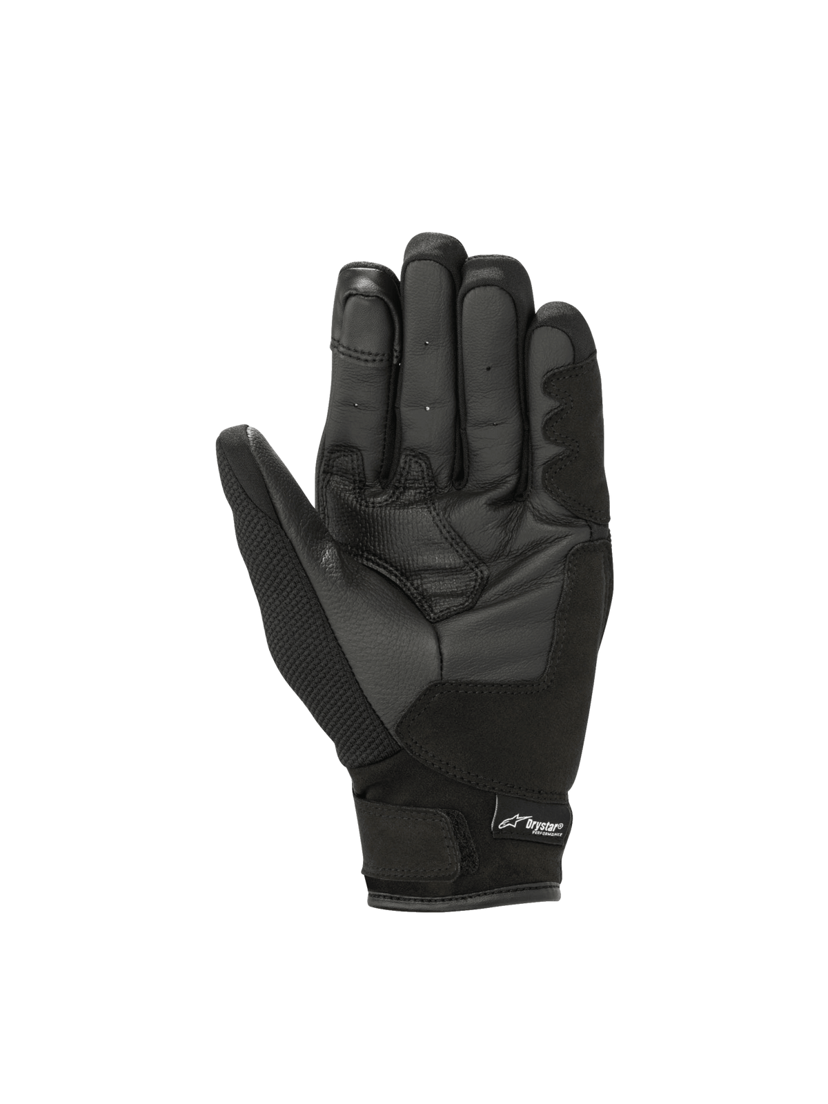Alpinestars Stella S-Max Drystar, luvas de moto para mulher, pretas e cinzento antracite, palma em couro, impermeáveis