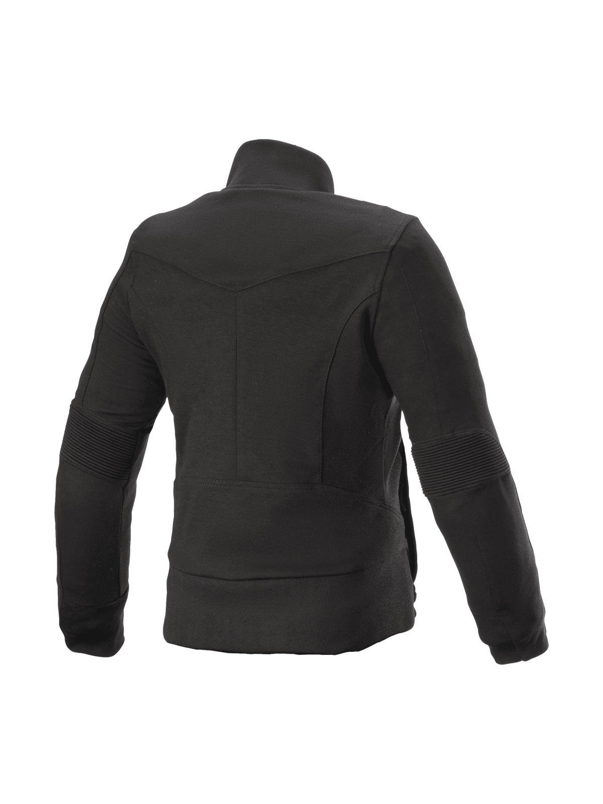 Alpinestars Polar Banshee, casaco de moto para mulher, preto, vista traseira com pormenores canelados e proteção Kevlar
