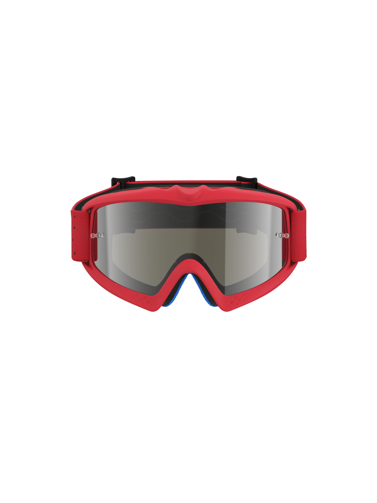 Alpinestars Vision Vesta Jovem, óculos de motocross para jovens, vermelho fluo e prateado espelhado, lente anti-embaciamento com pinos para tear-off