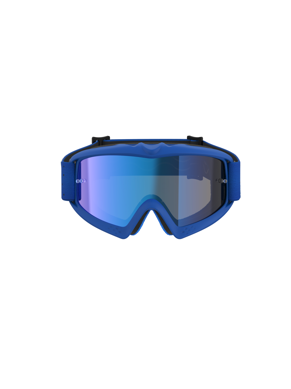 Alpinestars Óculos Vision Vesta Jovem, óculos de motocross azuis para jovens com lentes espelhadas e anti-embaciamento.
