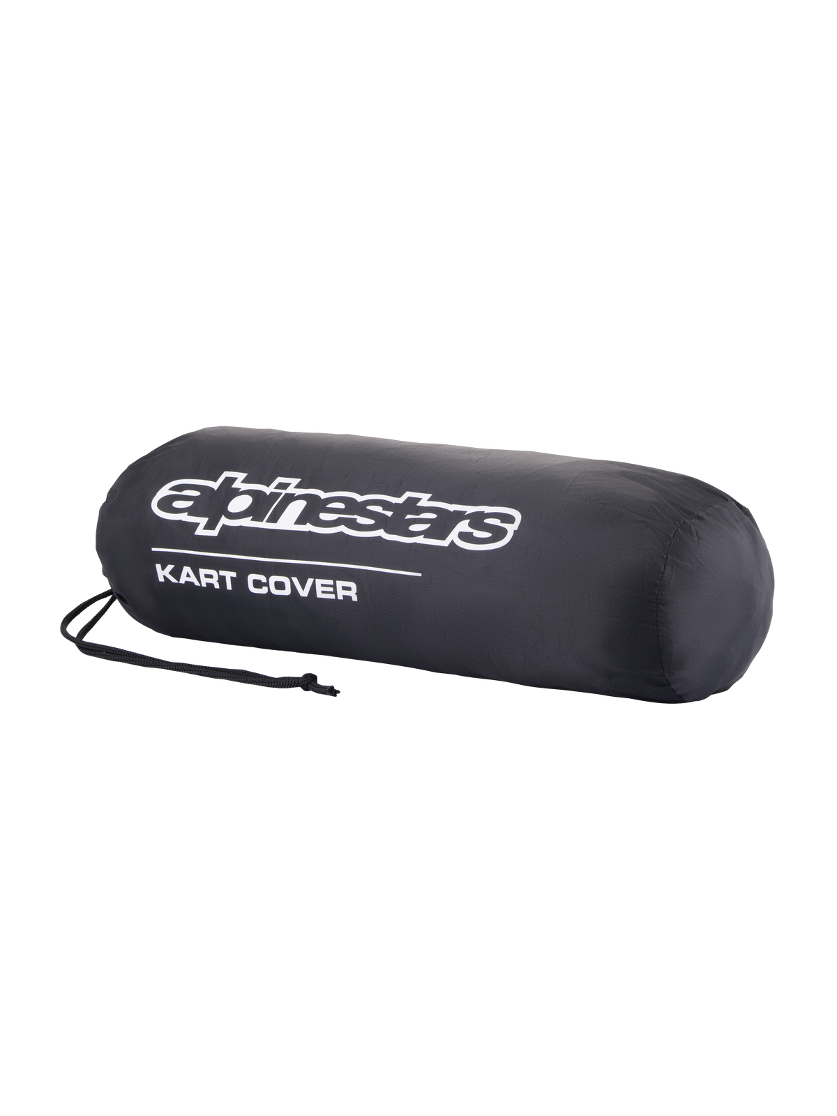 Alpinestars Capa para kart, capa preta com logótipo branco, ajuste estruturado, bordo elástico e cordão de ajuste para proteção contra pó e chuva no paddock
