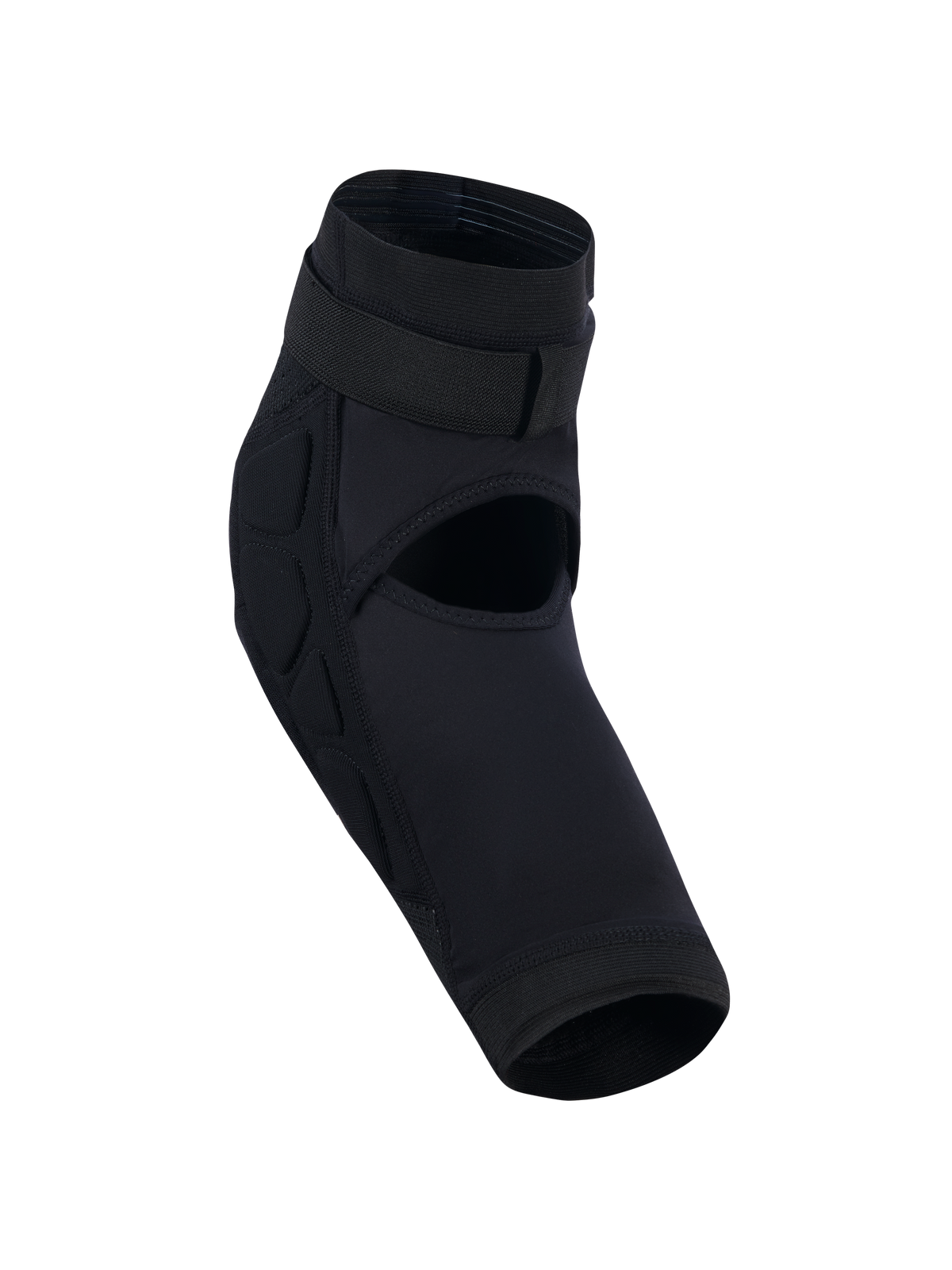 Alpinestars Bionic Plasma Youth Knee Protector, preto, joelheira de motocross para jovens com design de abertura traseira para ventilação, alça superior segura e acolchoamento lateral contra impactos, construção de manga anatómica para condução off-road