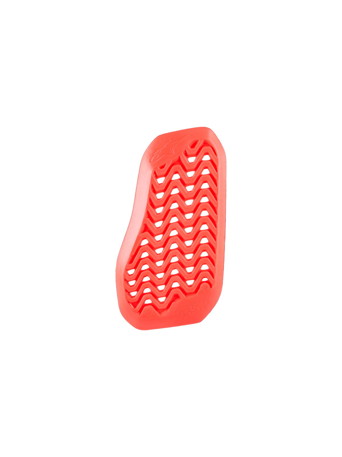 Alpinestars Nucleon Plasma Divided Chest Protector Insert, vermelho, design perfurado em zigue-zague para o máximo fluxo de ar, material de absorção de impacto de base biológica, leve e flexível, para equipamento de estrada de motociclismo