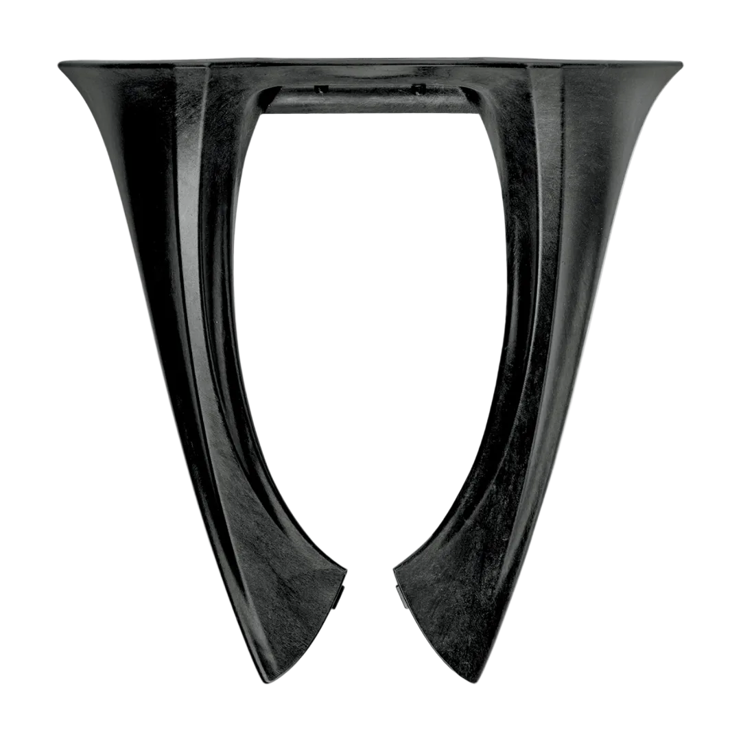 Alpinestars Suporte de Pescoço BNS Tech Carbon, proteção de pescoço para motocross e off-road, unissexo, preto, em composto de polímero de carbono de alto desempenho, vista superior do design ergonómico da estrutura.