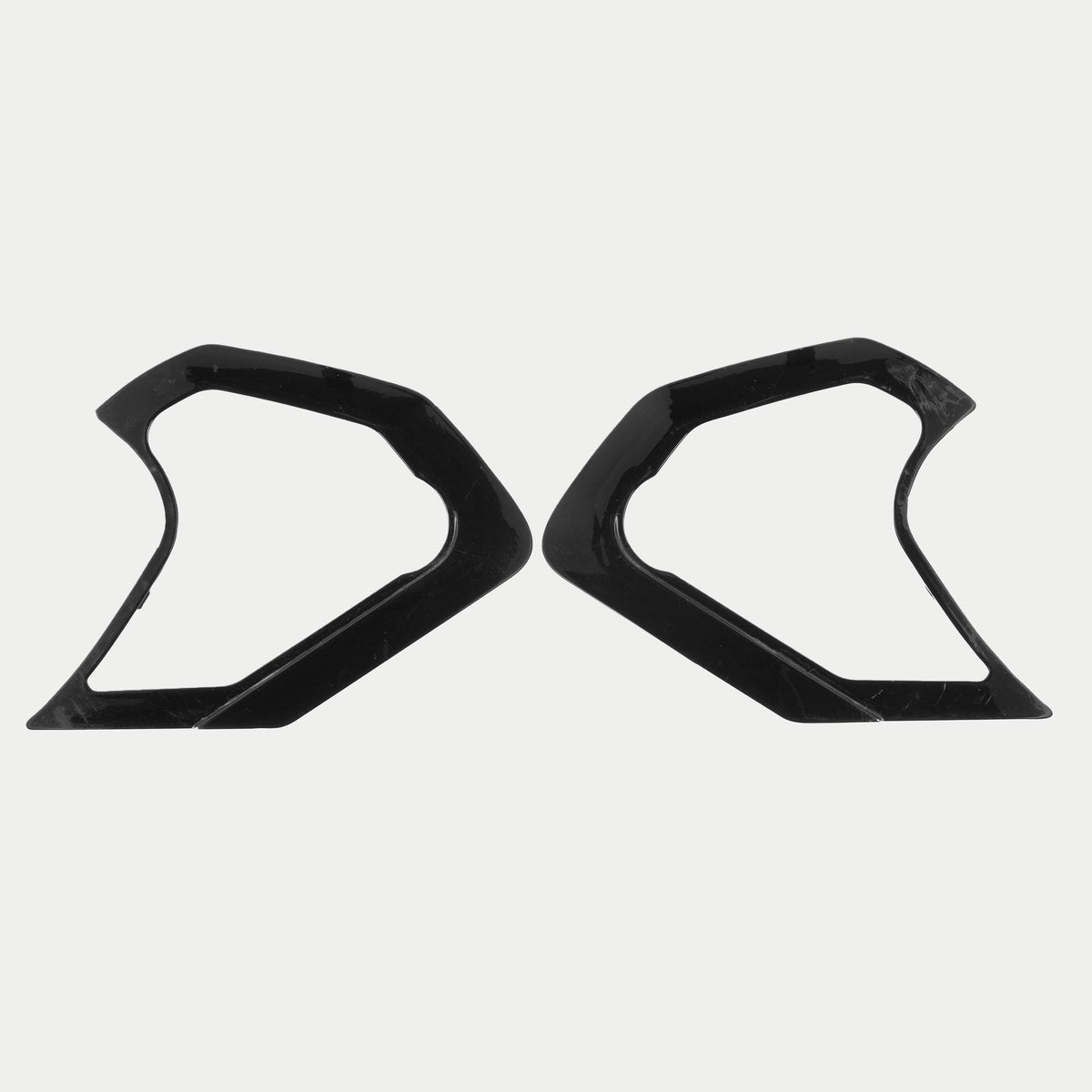 Alpinestars Supertech R10 Shield Mechanism Cover, acessório para capacete, preto brilhante, par de tampas plásticas angulares para o mecanismo da viseira, acabamento de alto brilho, peça de substituição oficial para capacetes S-R10
