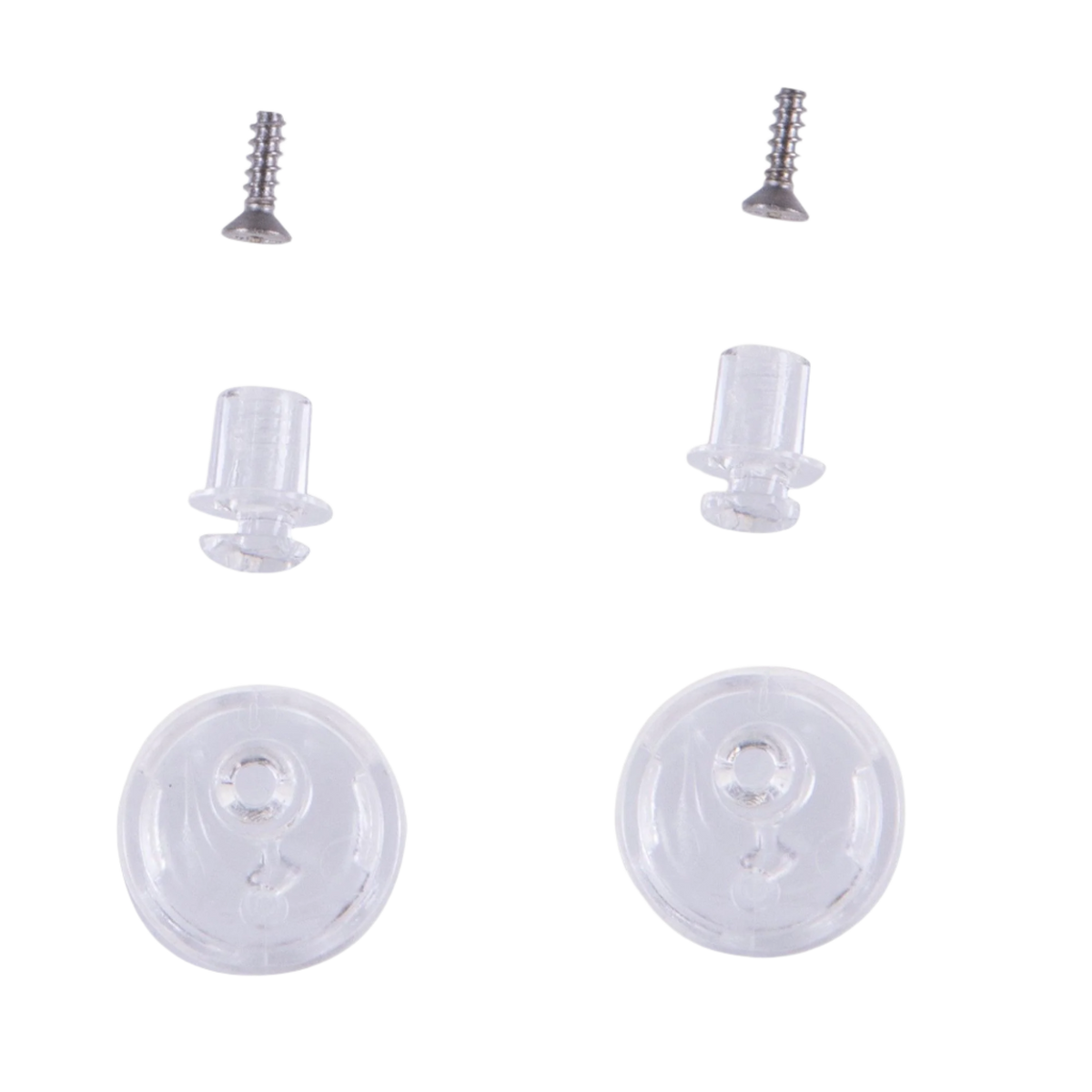 Alpinestars Pinlock Tear Off Pins Set, Helmet Accessory, Transparent, clear plastic pins and small metal screws, replacement parts for Supertech R10 motorcycle helmet visors