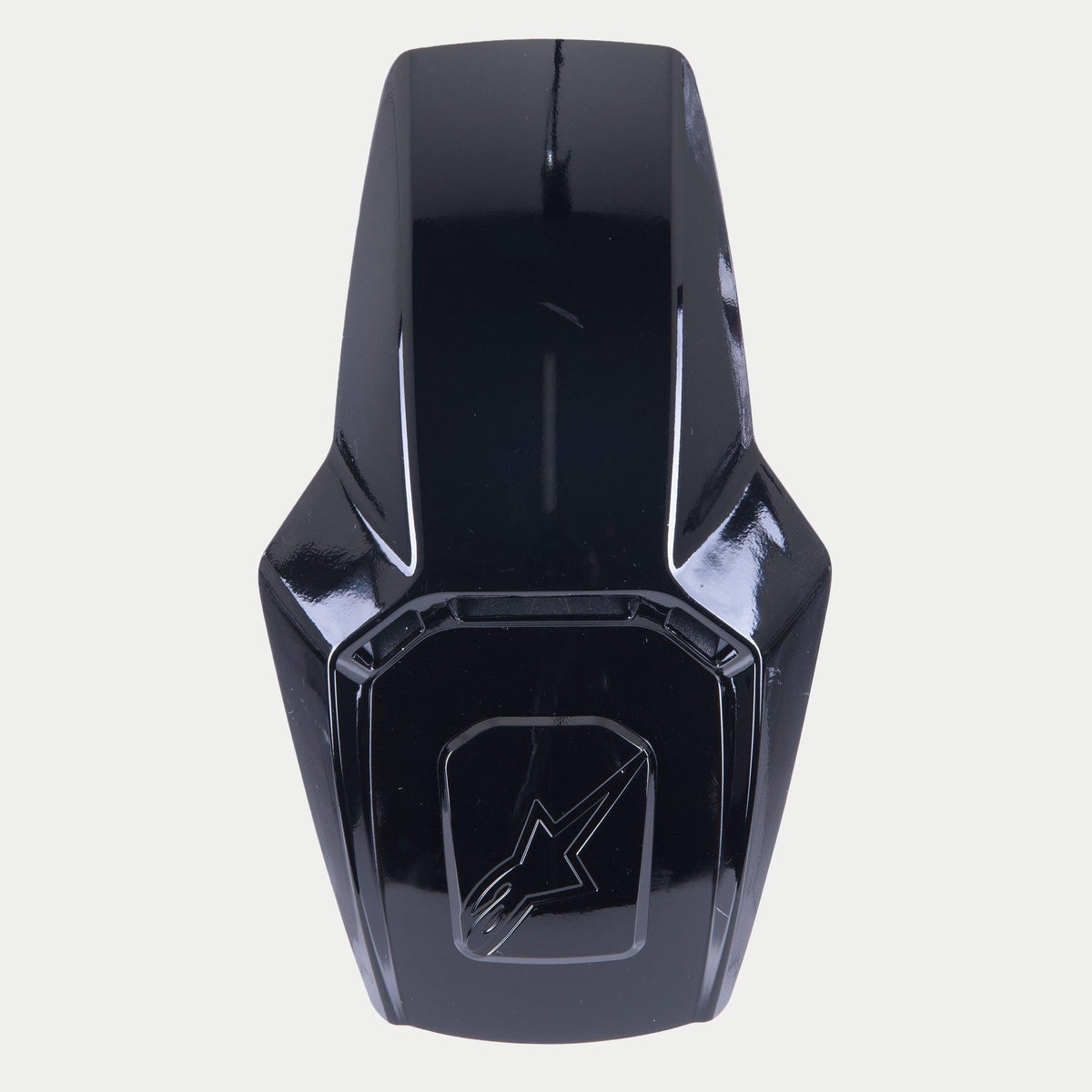 Alpinestars Supertech R10 Top Vent, acessório para capacete, preto brilhante, peça de substituição para capacetes S-R10 com acabamento de alto brilho e logótipo em relevo