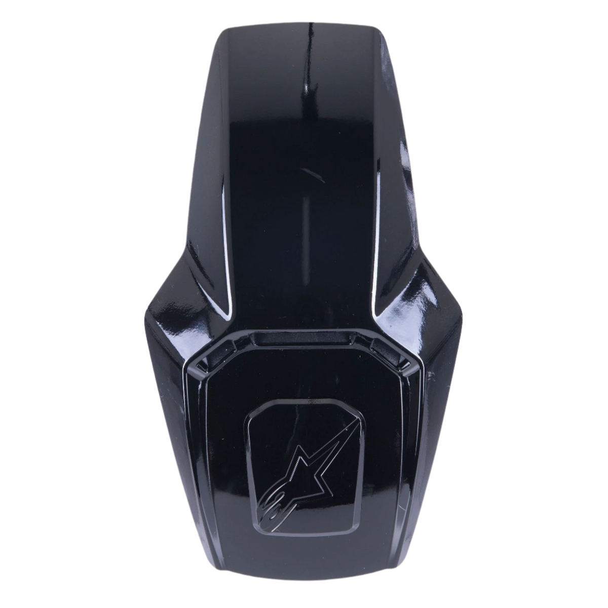 Alpinestars Supertech R10 Top Vent, acessório para capacete de motociclismo, preto brilhante, com logótipo Alpinestars em relevo, peça de substituição elegante para ventilação do capacete