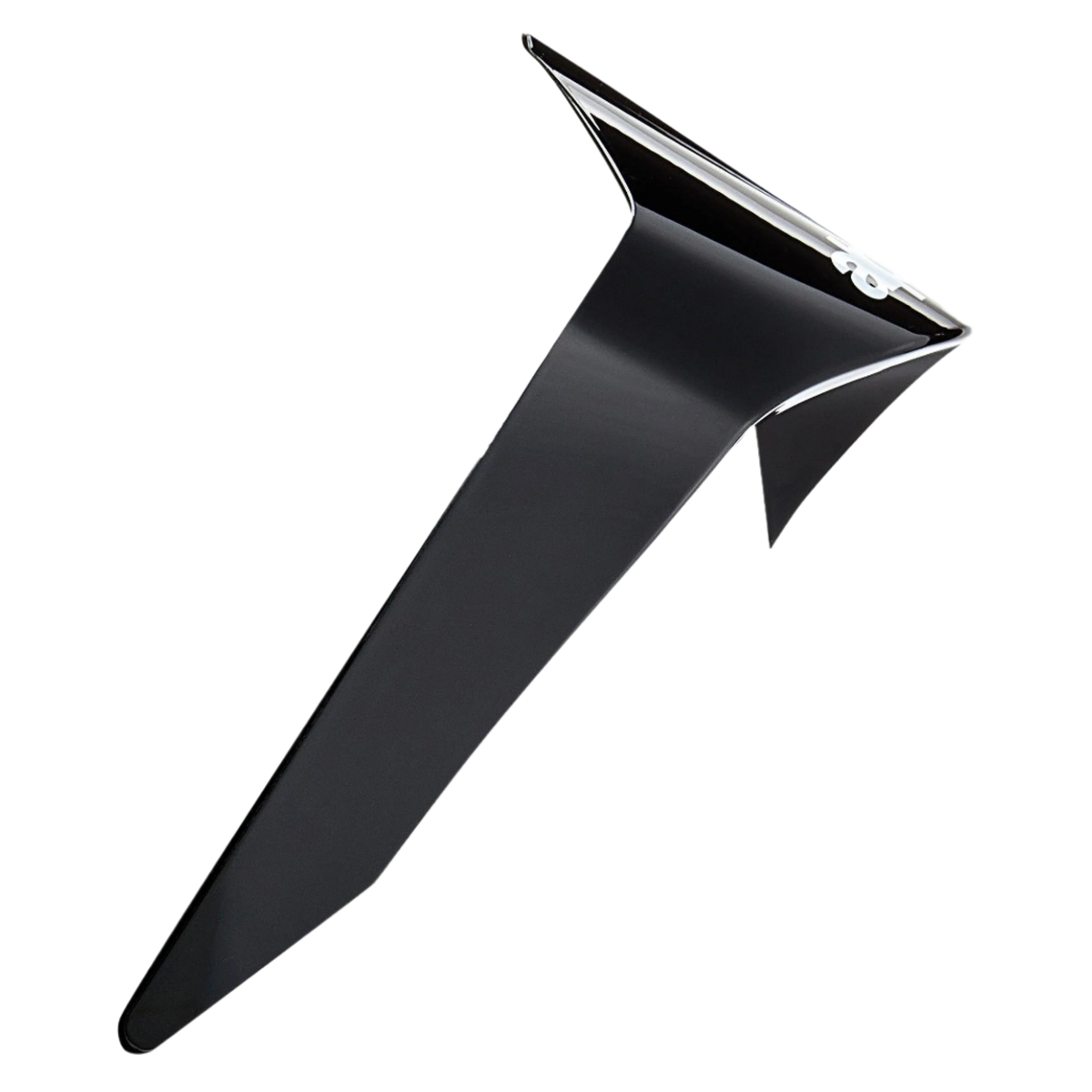 Alpinestars Supertech R10 Solid Standard Spoiler, acessório para capacete, preto brilhante, peça de substituição aerodinâmica para capacetes de motociclismo S-R10, com um design angular elegante e acabamento brilhante