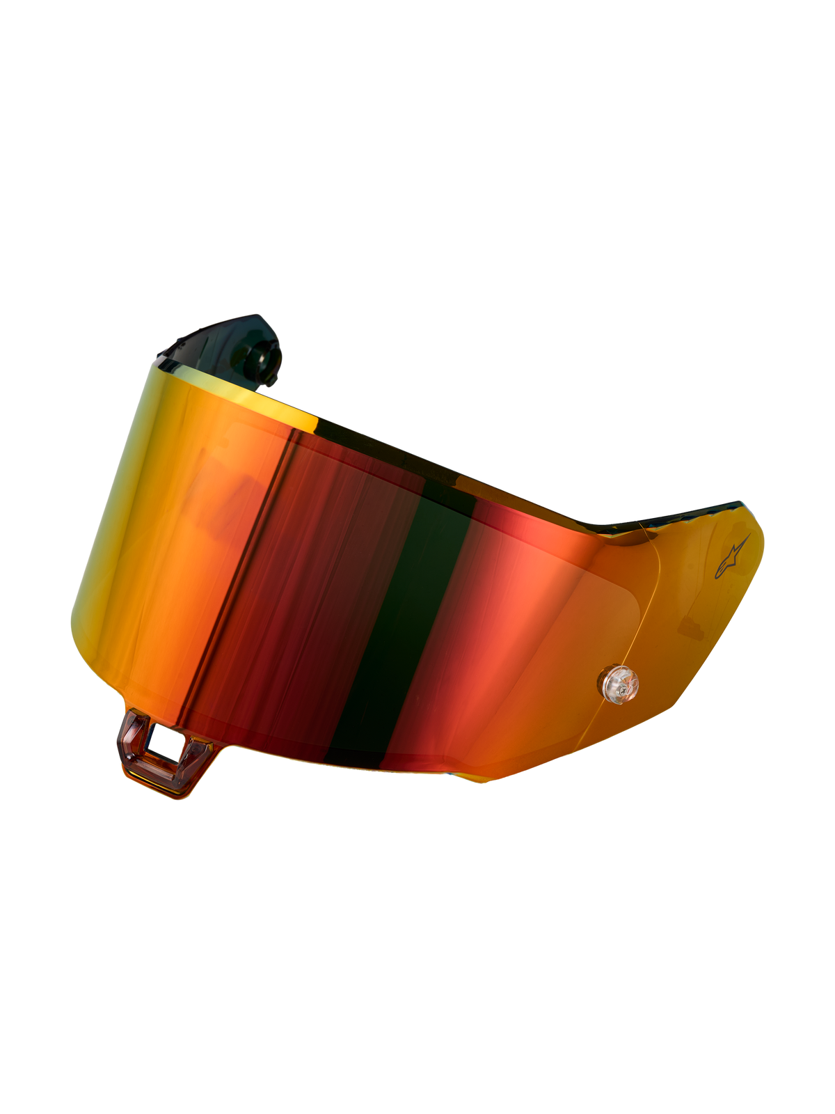 Alpinestars Supertech R-10/R-7 Absolute Vision Shield Gen2.1-R, viseira de substituição para capacete de moto, vermelho espelhado, policarbonato de grau ótico, acessório para condução em circuito e estrada