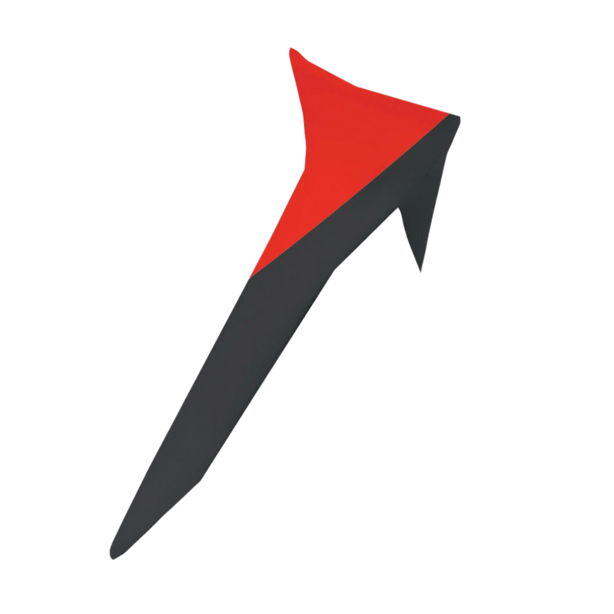 Alpinestars Supertech R10 Element Standard Spoiler, acessório para capacete de motociclismo, preto e vermelho vivo, design aerodinâmico elegante com perfil de winglet pontiagudo