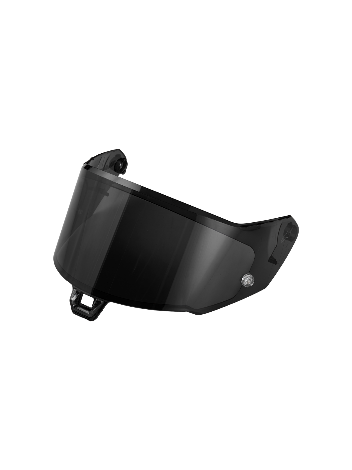 Alpinestars S 02 1 R Dark Smoke, viseira para capacete de moto, tonalidade cinzenta escura, construção em policarbonato, para uso em corrida