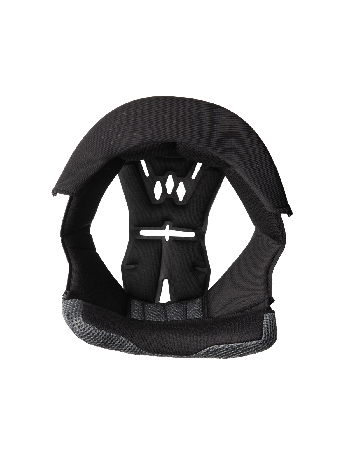 Alpinestars S-M3 Crown Pad, Motorcycle Helmet Replacement Liner, Black and Gray, Perforated Ventilation Design, Foam Padding with Mesh Fabric, Ergonomic Inner Cushioning for Comfort and Protection