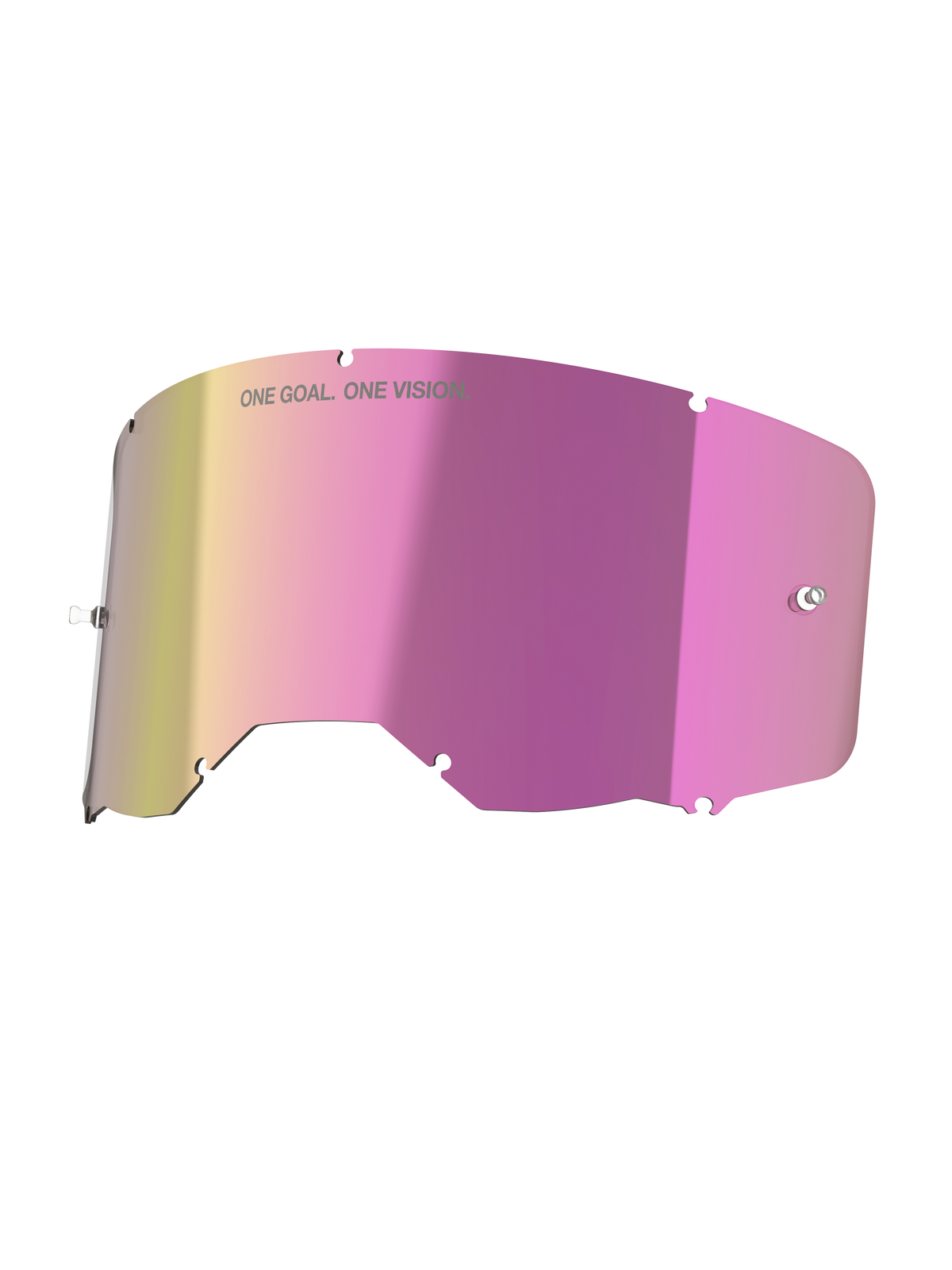 Alpinestars Vision 8-5-3, lente rosa espelhada, peça de substituição para óculos de motocross com acabamento anti-reflexo.
