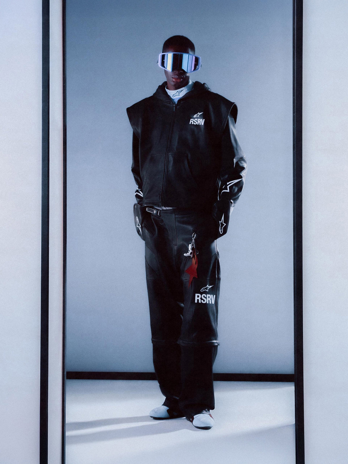 Hoodie RSRV Axis De Couro