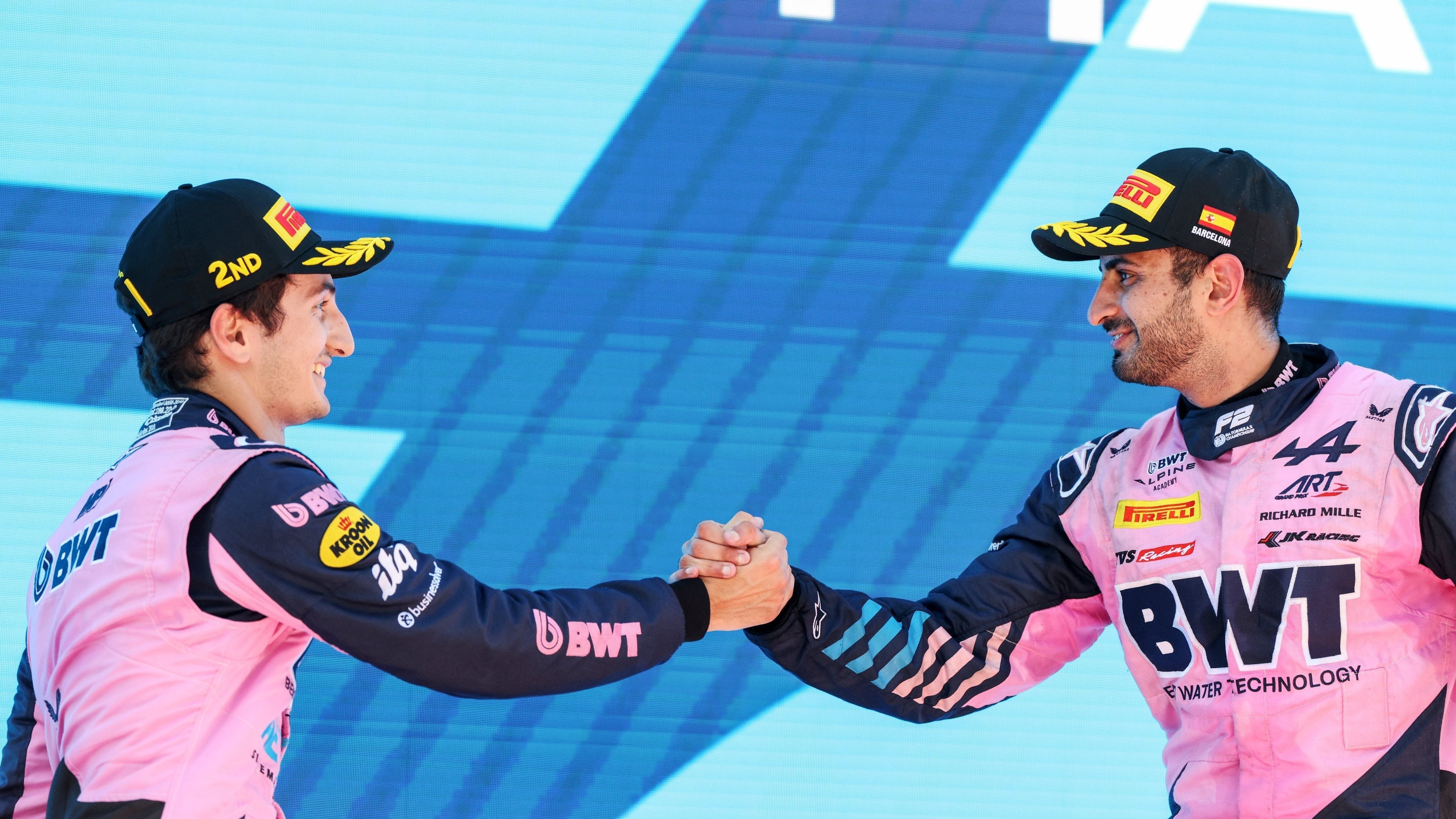 ALPINESTARS 1-2 AS KUSH MAINI EDGES GABRIELE MINI IN FORMULA TWO SPRINT THRILLER IN BARCELONA
