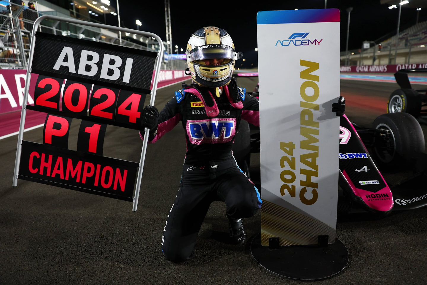 ABBI PULLING IS THE 2024 FORMULA ONE ACADEMY CHAMPION