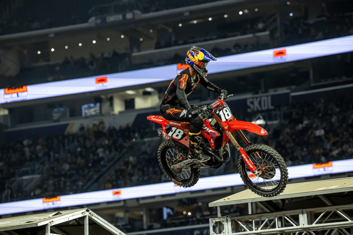 DOMINANT JETT LAWRENCE TASTES SUCESS IN 250SX EAST RACES AT MINNEAPOLIS